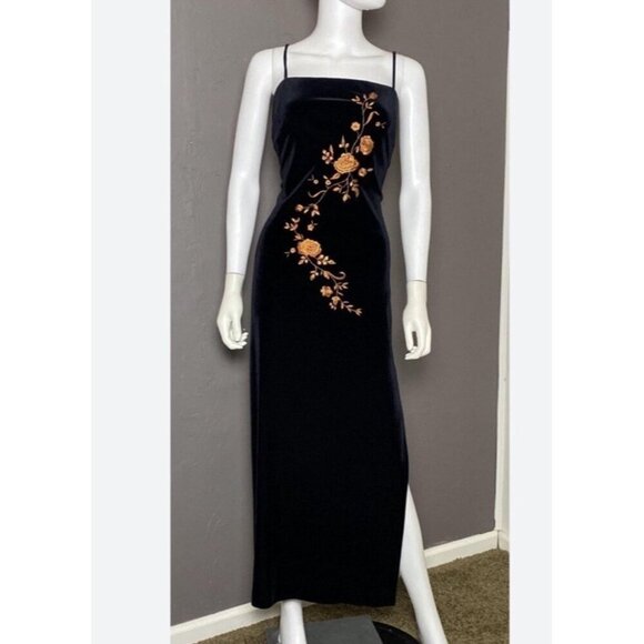 Vtg Arianna by Rachael Kaye Y2K 2000s coquette fairy fitted Embroidered Dress - Picture 12 of 13